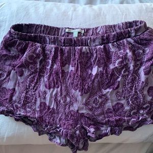 Purple and lavender shorts- Charlotte Ruse
